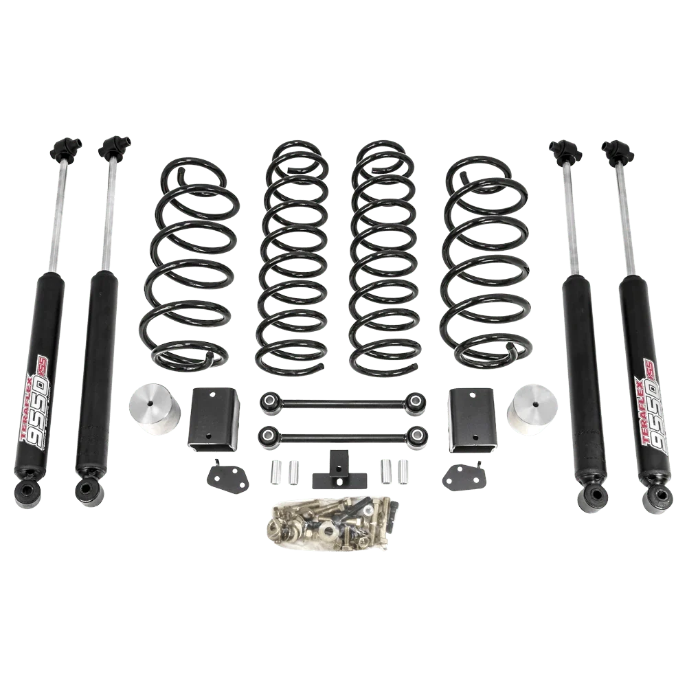 ReadyLIFT Coil Spring Lift Kit with Teraflex 9550 Shocks 2.5" Rubicon, 3.5" Sahara/Sport for 2018-2026 Jeep Wrangler JL/Wrangler JLU