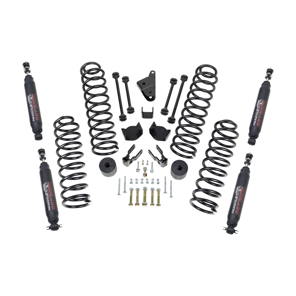 ReadyLIFT 4" SST Coil Spring Lift Kit with SST3000 Shocks for 2007-2018 Jeep Wrangler JK/Wrangler JKU