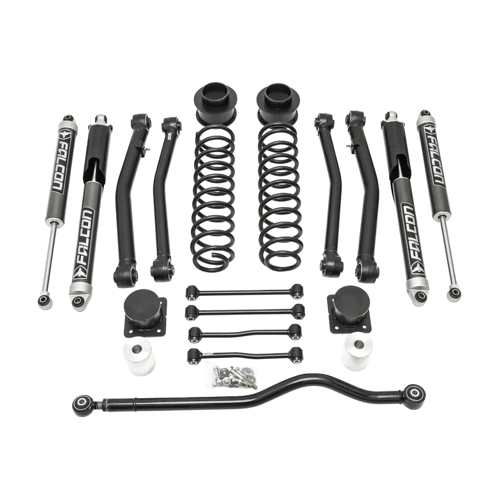 ReadyLIFT 4" Terrain Flex 4-Arm Kit with Falcon 2.1 Shocks (includes front track bar) for 2020-2026 Jeep Gladiator JT