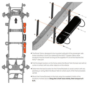 LOGIQ ReadyAir Frame Mounted Air Boost Tank + Mounting Hardware - Recon Recovery