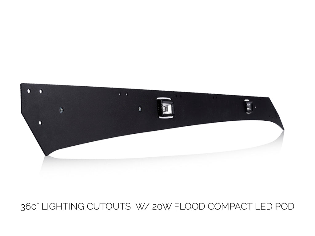 Low Profile Bolt On Premium Roof Rack With Light Guard For 2005-2023 Toyota Tacoma