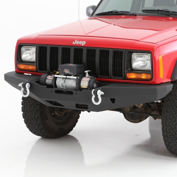 SmittyBilt XRC Full Width Winch Front Bumper for 1984-2001 Jeep Cherokee XJ