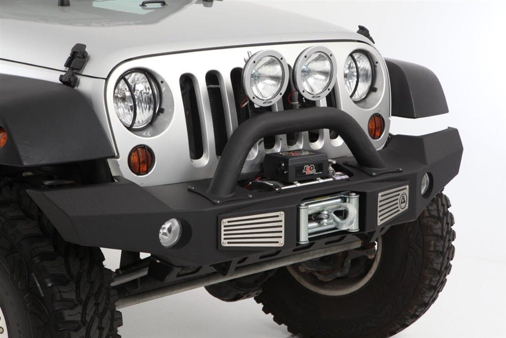 SmittyBilt XRC Atlas Front Winch Bumper for 2007-2018 Jeep Wrangler JK - Recon Recovery