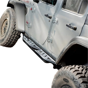 Smittybilt Apollo Sliders With Step For 2018-2025 Jeep Wrangler JL - Recon Recovery