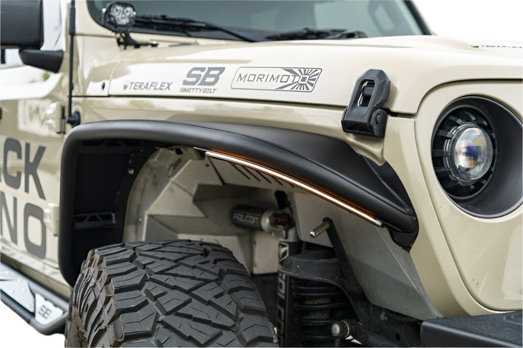 Smittybilt Front XRC Tube Fender Pair For 2018-2026 Jeep Wrangler JL & Gladiator JT - Recon Recovery
