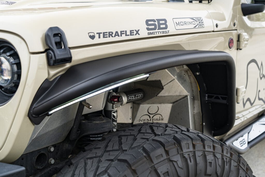 Smittybilt Front XRC Tube Fender Pair For 2018-2026 Jeep Wrangler JL & Gladiator JT - Recon Recovery