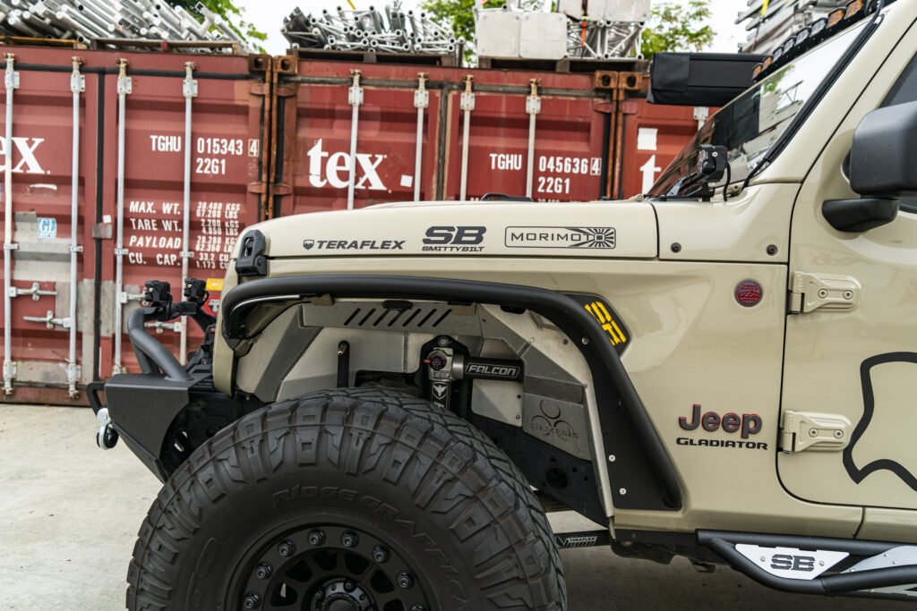 Smittybilt Front XRC Tube Fender Pair For 2018-2026 Jeep Wrangler JL & Gladiator JT - Recon Recovery