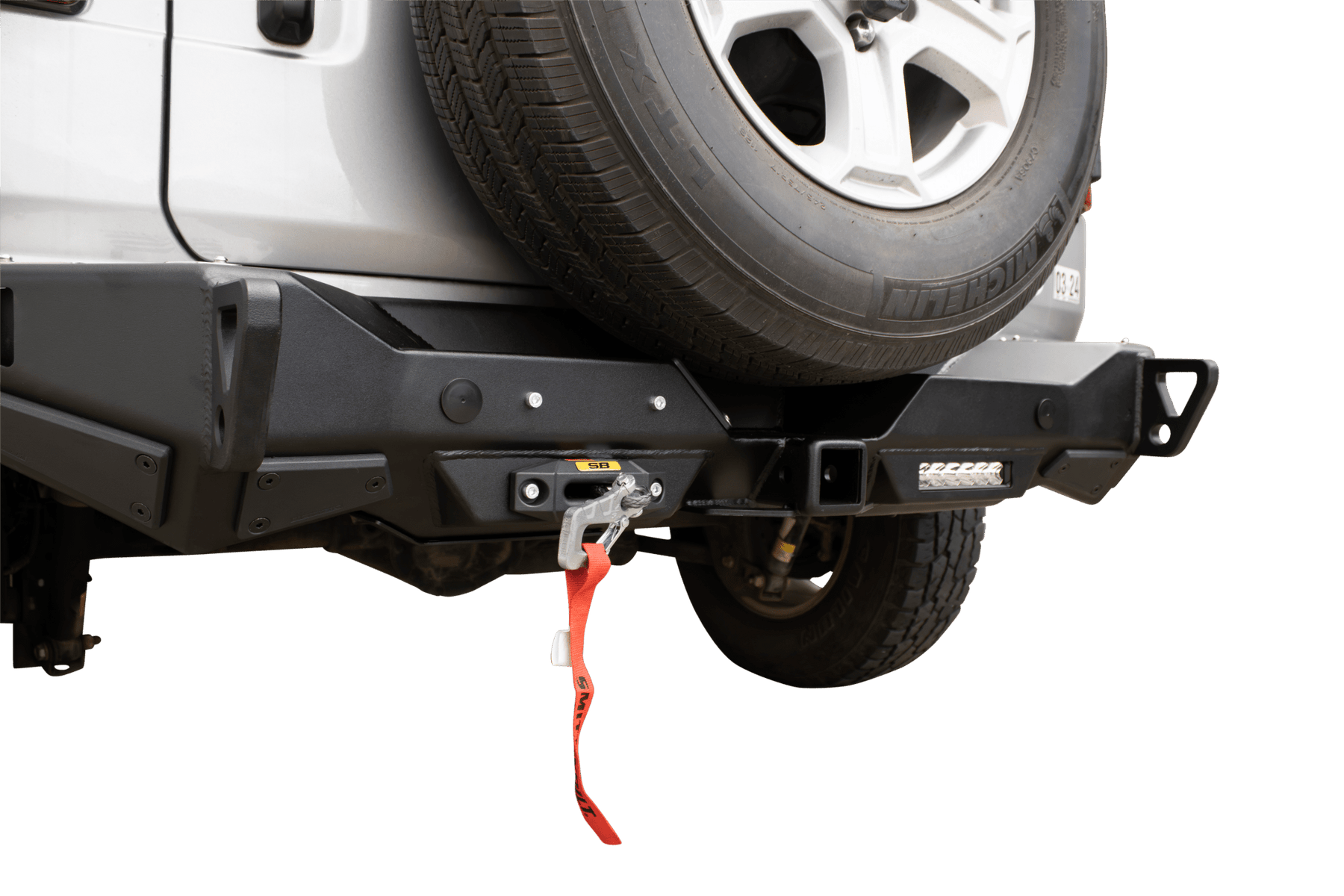 Smittybuilt XRC Gen3 Rear Winch Bumper with Hitch for 2018+ Jeep Wrangler JL
