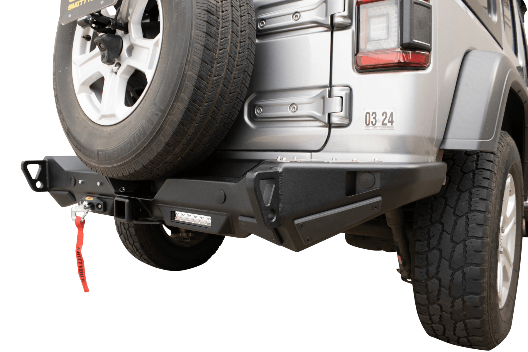 Smittybuilt XRC Gen3 Rear Winch Bumper with Hitch for 2018+ Jeep Wrangler JL