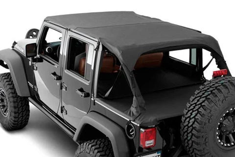 Smittybilt Extended Bikini Top Black Diamond For 2007-2009 Jeep Wrangler JK 4 Door - Recon Recovery