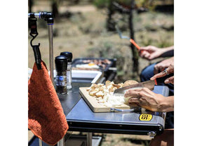 Smittybilt All-in-One Outdoor Kitchen Station - Fold-Up Stainless Steel Camp Kitchen