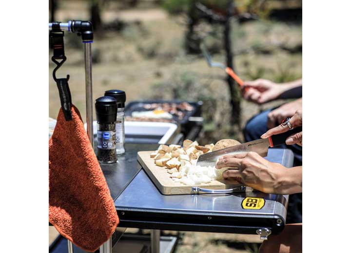 Smittybilt All-in-One Outdoor Kitchen Station - Fold-Up Stainless Steel Camp Kitchen