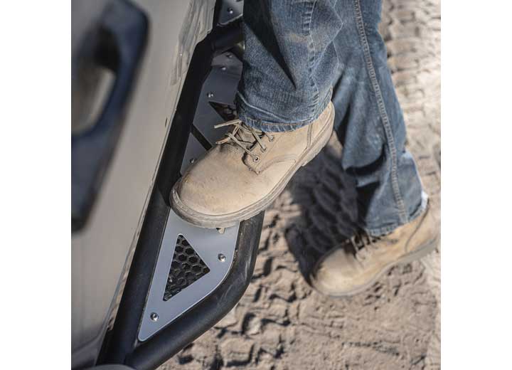 Smittybilt Apollo Sliders With Step For 2018-2025 Jeep Wrangler JL - Recon Recovery