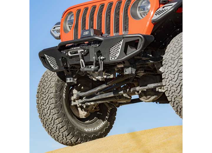 Smittybilt Apollo High Clearance Front Bumper for Jeep Wrangler JK JL JT – Winch Ready
