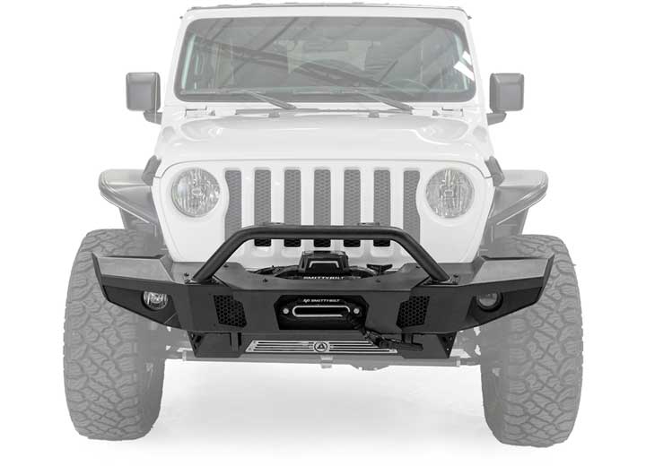 Smittybilt Atlas Full Width Front Bumper For 2018-2025 Jeep Wrangler JL - Recon Recovery