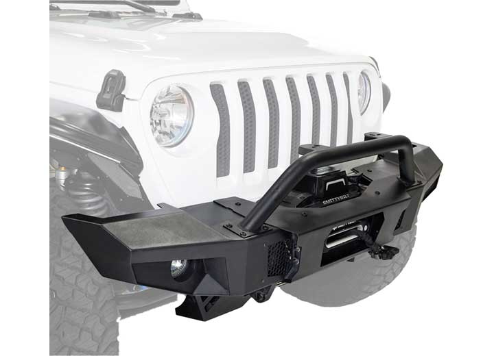 Smittybilt Atlas Full Width Front Bumper For 2018-2025 Jeep Wrangler JL - Recon Recovery