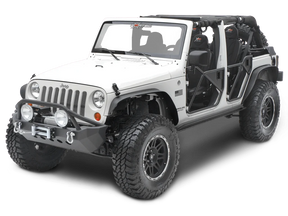 Smittybilt XRC Steel Flat Fender Flare Kit for 2007-2018 Jeep Wrangler JK (Set of 4)