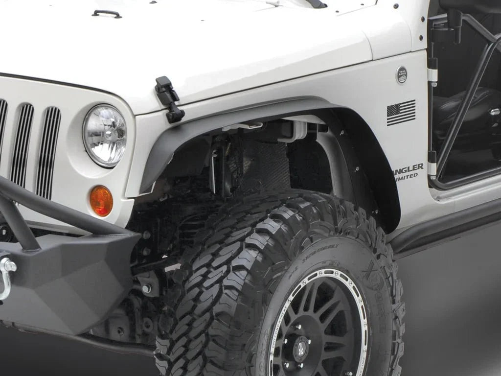 Smittybilt XRC Steel Flat Fender Flare Kit for 2007-2018 Jeep Wrangler JK (Set of 4)