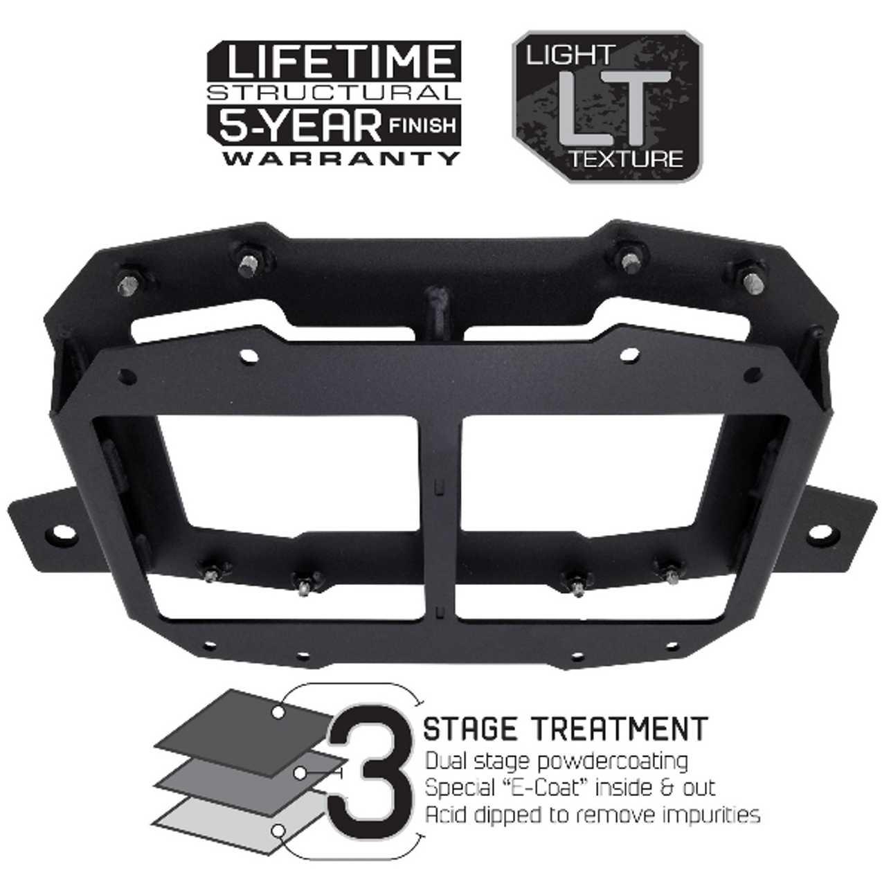 Smittybilt Tire Relocation Bracket for 2018–2026 Jeep Wrangler JL | Fits Up to 37" Spare