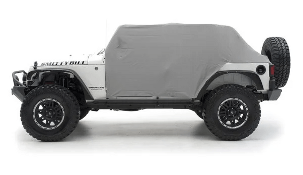 SmittyBilt Water Resistant Cab Cover with Door Flaps for 2007-2018 Jeep Wrangler JKU