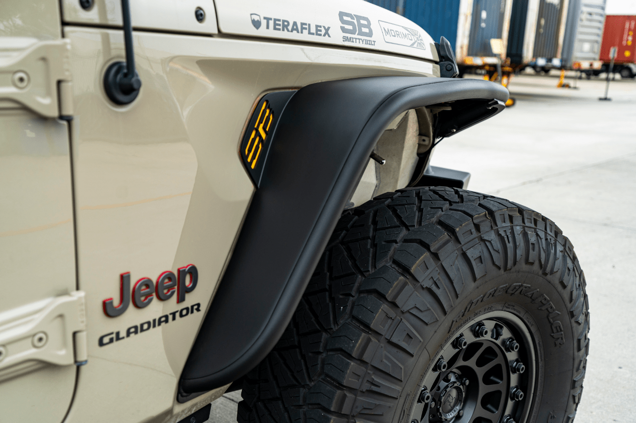 Smittybilt Front XRC Tube Fender Pair For 2018-2026 Jeep Wrangler JL & Gladiator JT - Recon Recovery