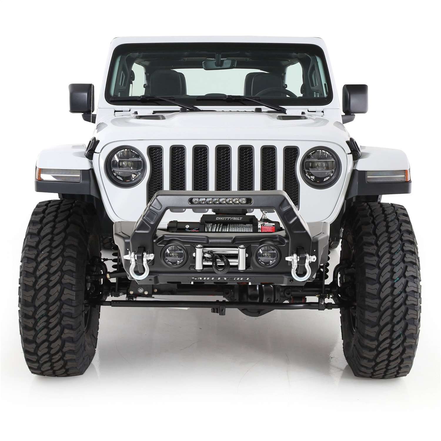 SmittyBilt Stryker Modular Front Bumper for 2007-2025 Jeep Wrangler JK JL & Gladiator JT