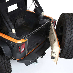 Smittybilt OE Style Soft Top Tailgate Bar For 2007-2018 Jeep Wrangler JK/JKU - Recon Recovery