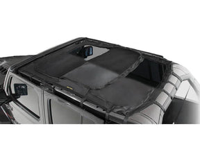 SmittyBilt Extended Bikini Shade Top w/ Skylights for 2018-2026 Jeep Wrangler JL 4 Door