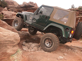 Smittybilt OEM Style Replacement Soft Top w/ Door Skins For 1997-2006 Jeep Wrangler TJ - Denim Spice