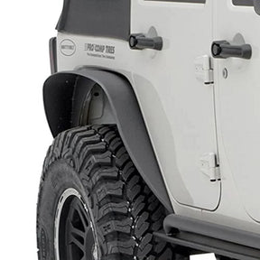 Smittybilt XRC Steel Flat Fender Flare Kit for 2007-2018 Jeep Wrangler JK (Set of 4)