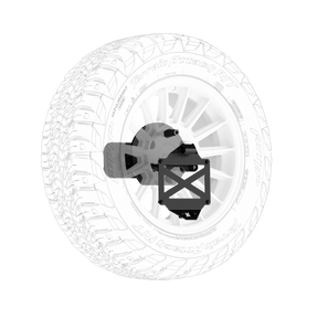 Body Armor 4x4 Pro Series II Tire Carrier with License Plate Holder for Tacoma & 4Runner
