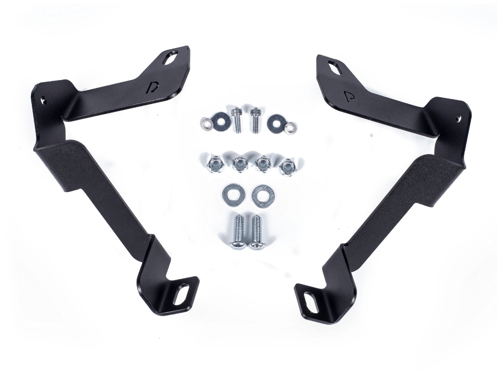 Lower Bumper Hidden LED Light Bar Mounting Brackets For 2014-2021 Toyota Tundra