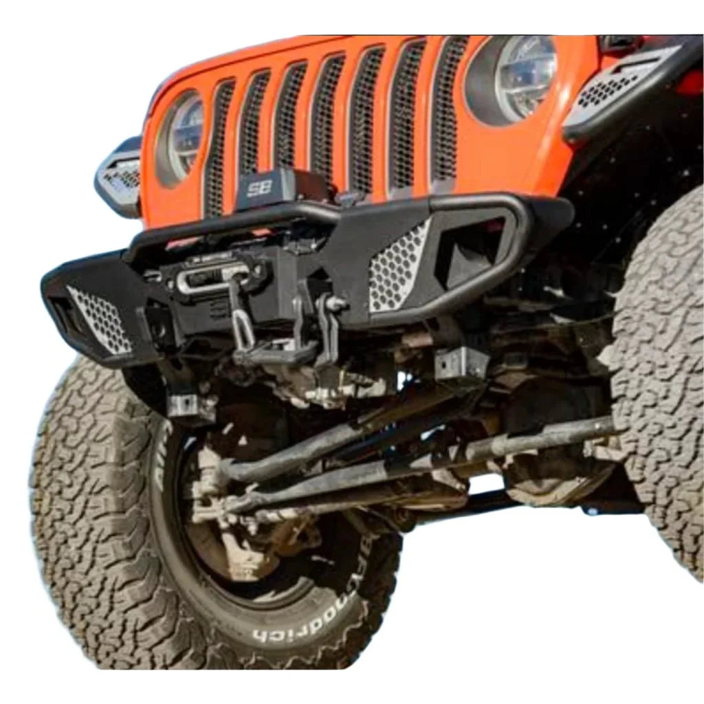 Smittybilt Apollo High Clearance Front Bumper for Jeep Wrangler JK JL JT – Winch Ready
