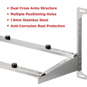 (Open Box) Wall Mounted Aluminum Bracket for Mini Spilt AC