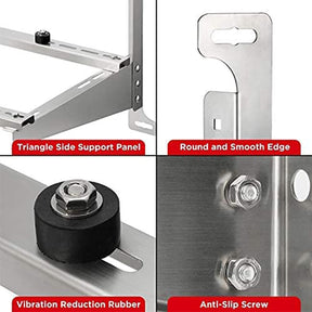 (Open Box) Wall Mounted Aluminum Bracket for Mini Spilt AC