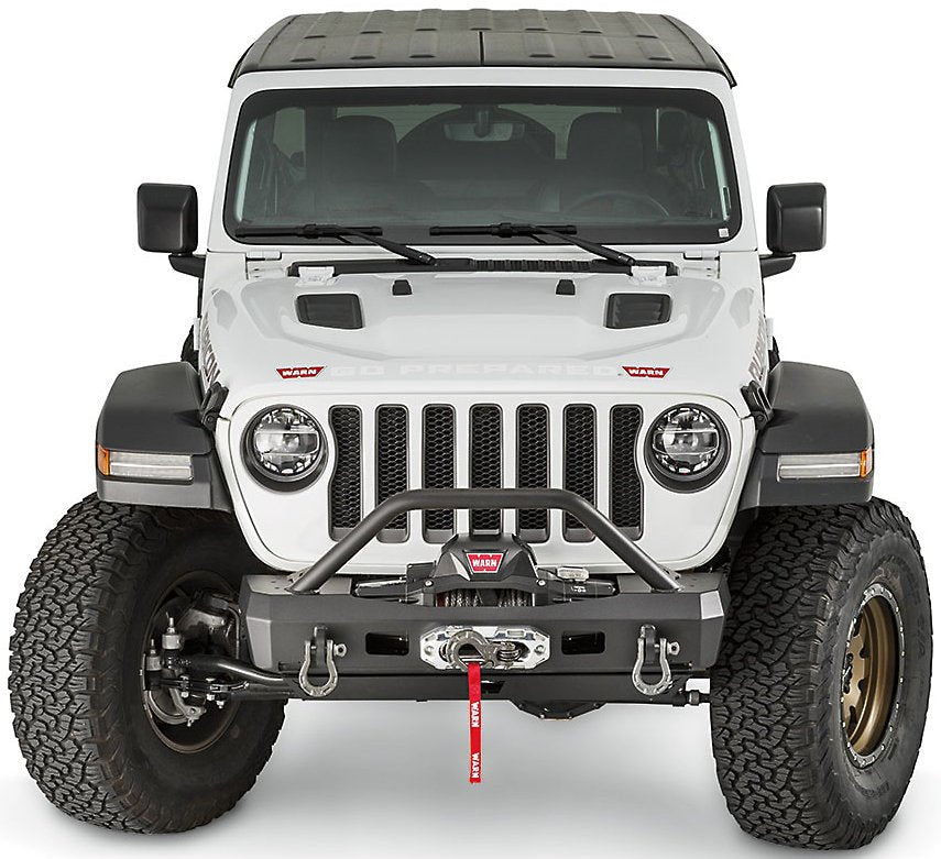 WARN Elite Stuby Front Bumper 18-26 Jeep Wrangler JL & Gladiator JT – Heavy-Duty 12,000 lb Rated