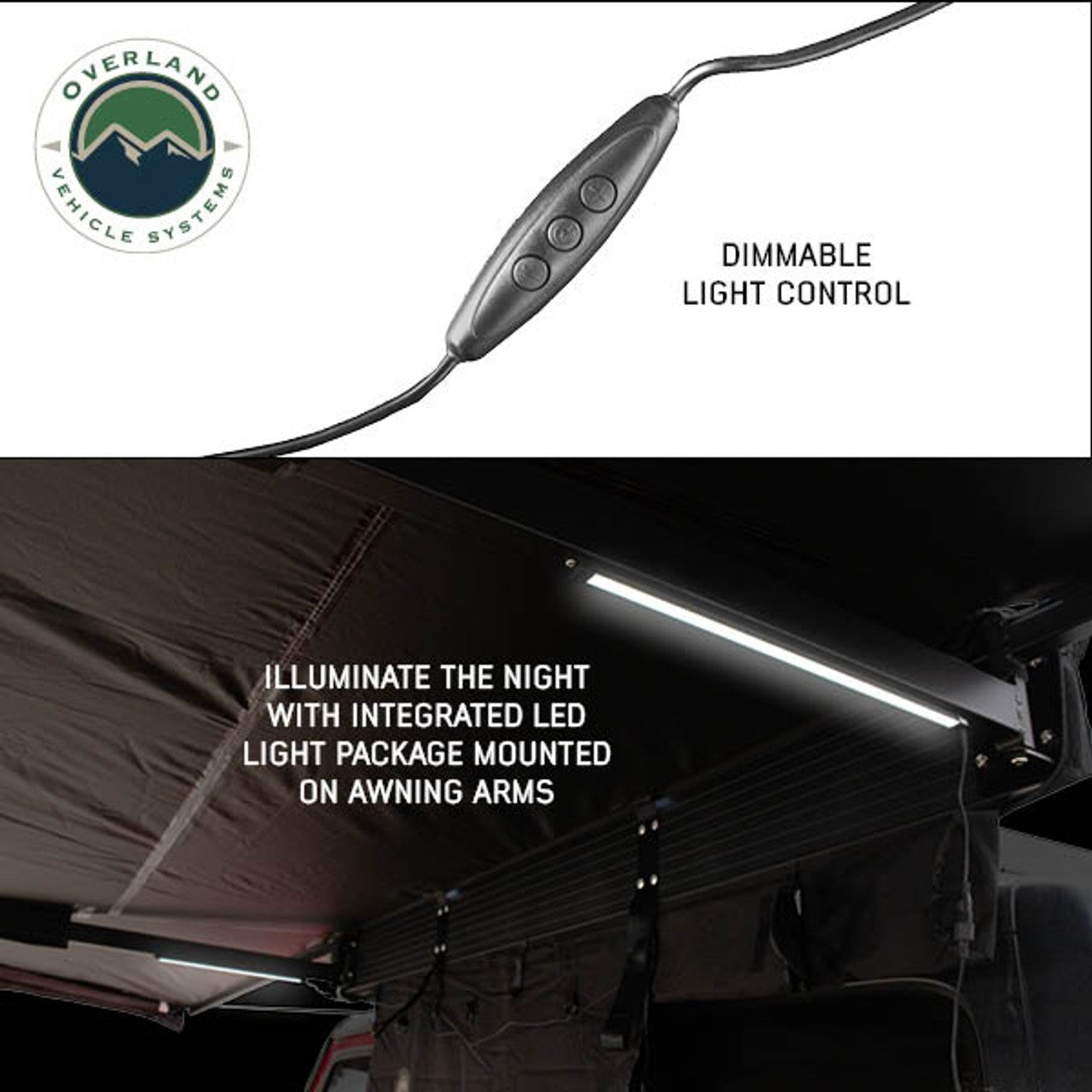 OVS XD Nomadic 180 Awning with LED Lights - Recon Recovery