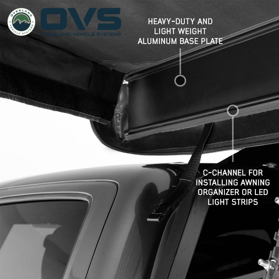 OVS XD Nomadic 180 LTE Awning – Compact 180° Overland Shade Shelter