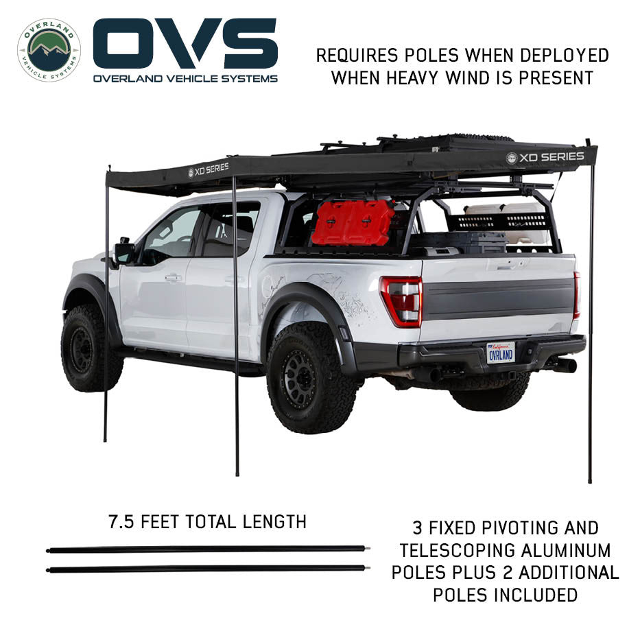OVS XD Nomadic 180 LTE Awning – Compact 180° Overland Shade Shelter