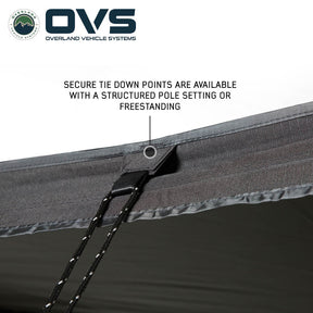 OVS XD Nomadic 180 LTE Awning – Compact 180° Overland Shade Shelter