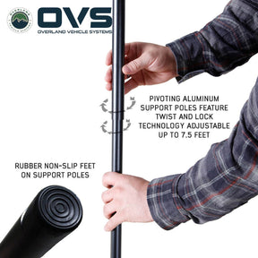 OVS XD Nomadic 180 LTE Awning – Compact 180° Overland Shade Shelter