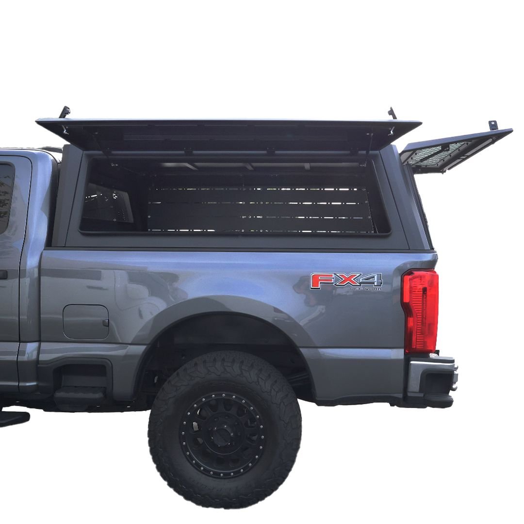 OVS Expedition Stainless Steel Bed Cap with Wing Doors for 2023-2026 Ford F-250 & F-350
