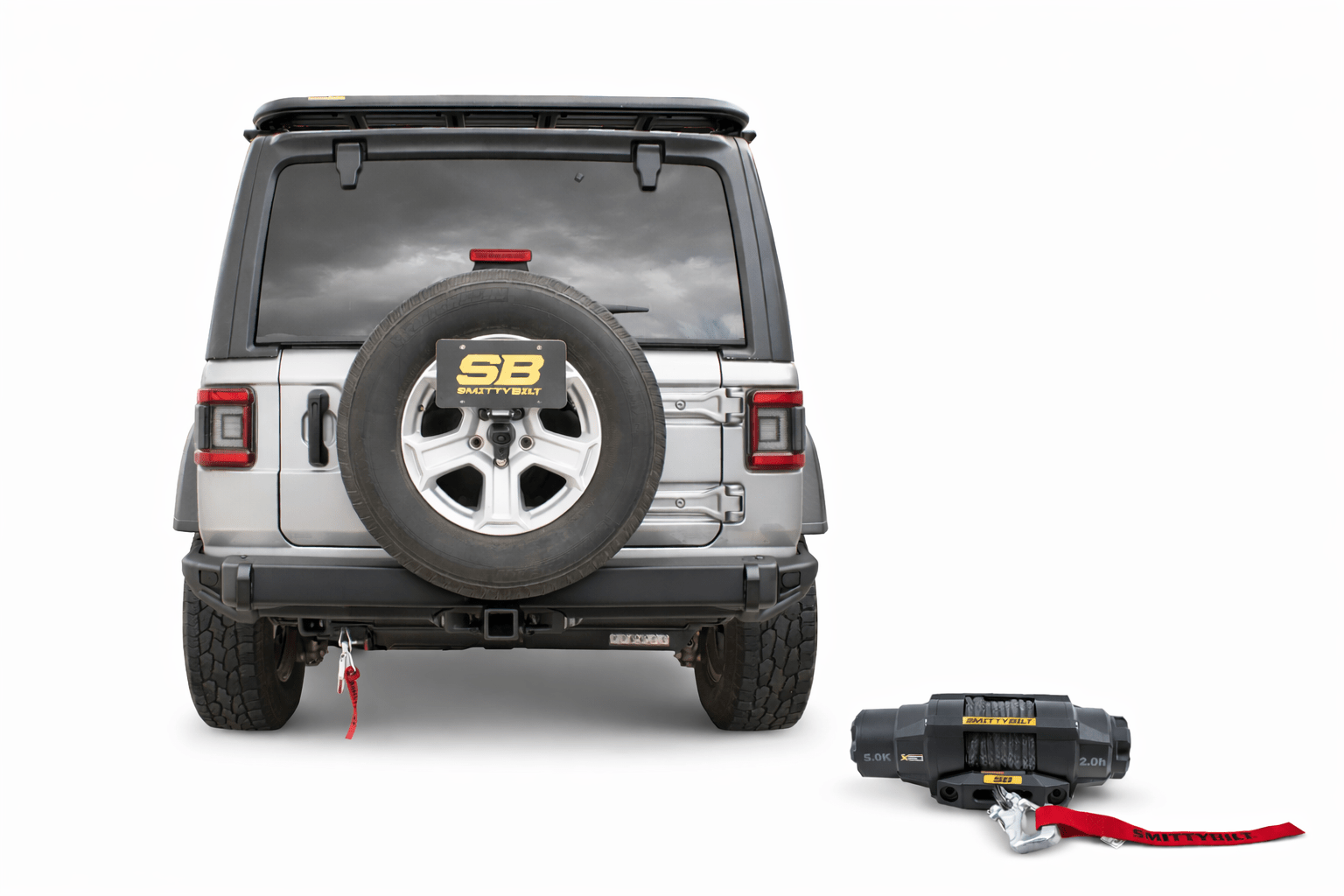 Smittybuilt XRC Gen3 Rear Winch Bumper with Hitch for 2020+ Jeep Gladiator JT