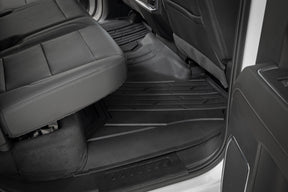 Rough Country Flex-Fit Floor Mats for 2019-2026 Chevy/GMC 1500 & 2500HD/3500HD