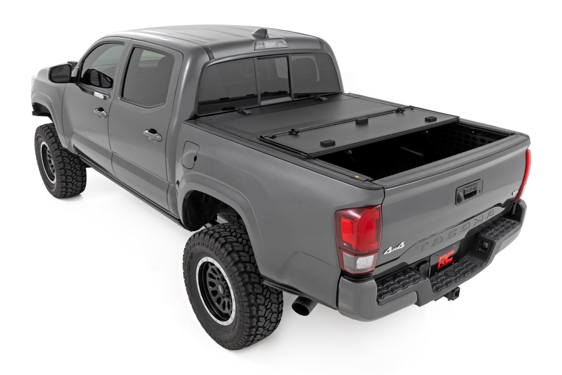RC Aluminum Tri Fold Low Profile Tonneau Cover for 2005-2015 Toyota Tacoma - Recon Recovery