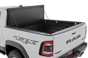 Rough Country Hard Tri-Fold Flip Up Bed Cover for 2021-2024 Ram 1500 & 1500 TRX