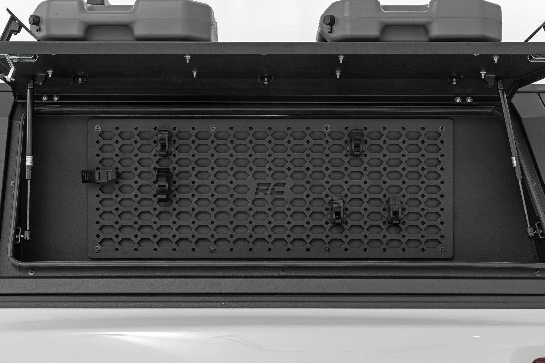 RC Modular Bed Cap Molle Panel & Storage Bin Accessory (Driver Side) + LED Lighting - Recon Recovery