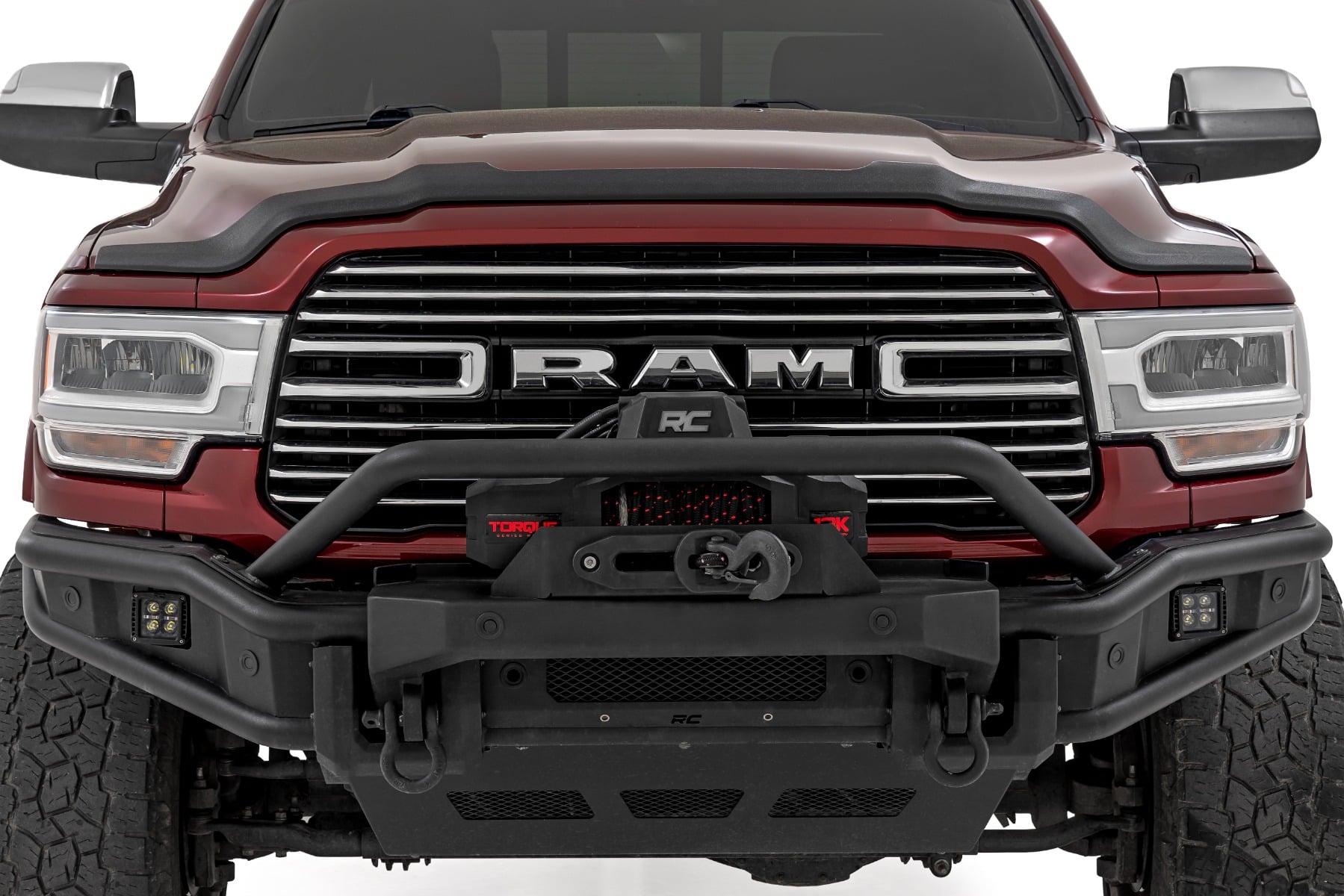 Rough Country No Drill Hood Protector for 2019-2026 Ram 2500 & 3500