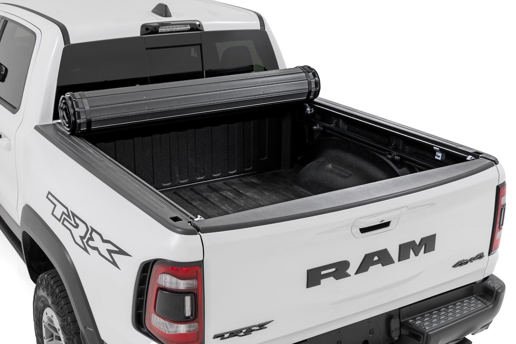 Rough Country Hard Roll up Tonneau Cover for 2019-2025 Ram 1500 & TRX - Recon Recovery