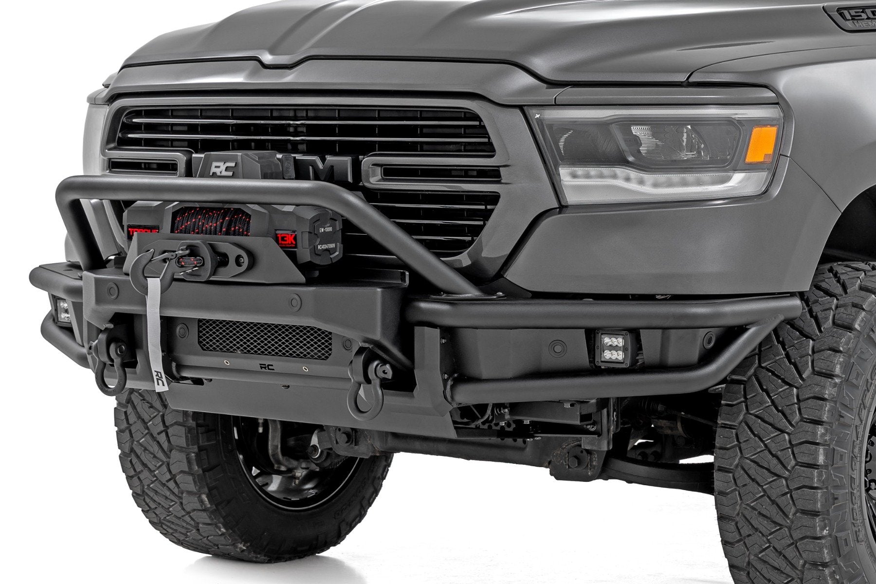 RC Tubular High Clearance Baja Front Bumper for 2019-2024 Ram 1500 - Recon Recovery